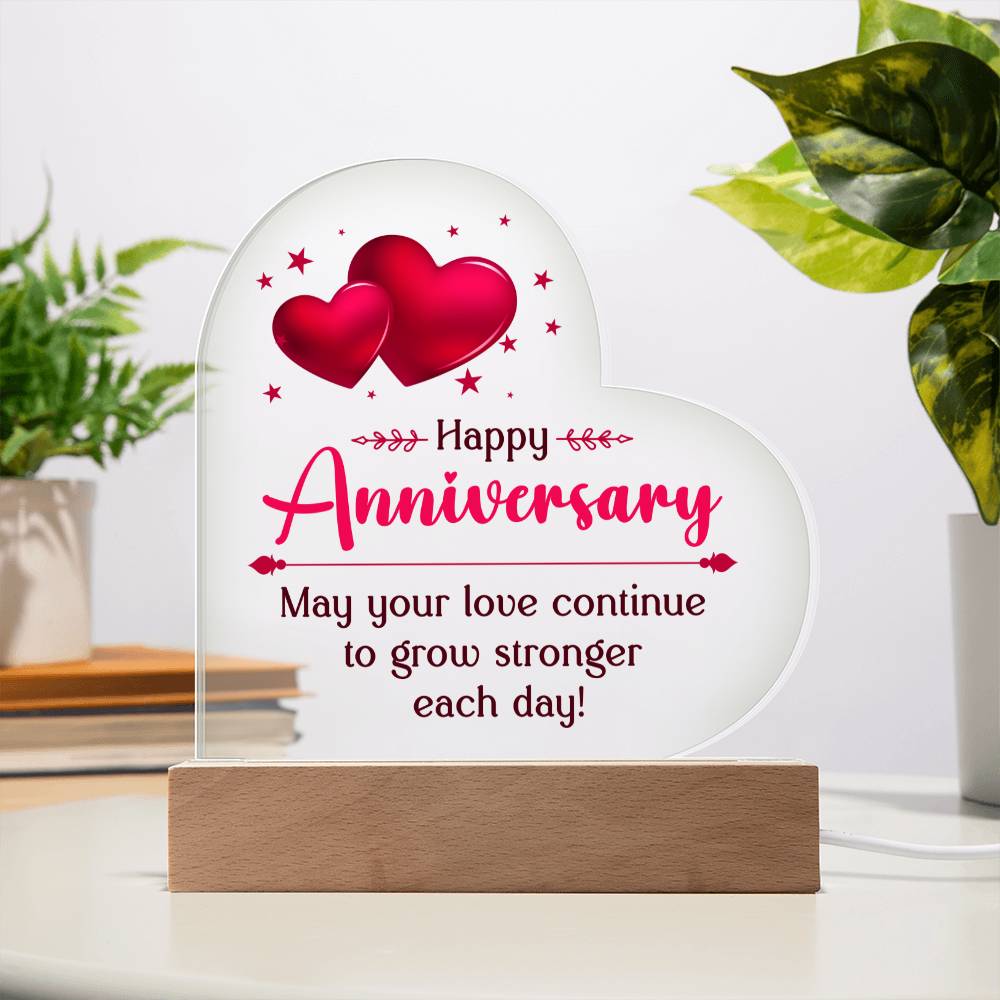 [Mother's Day Special] Happy Anniversary - Heart Acrylic