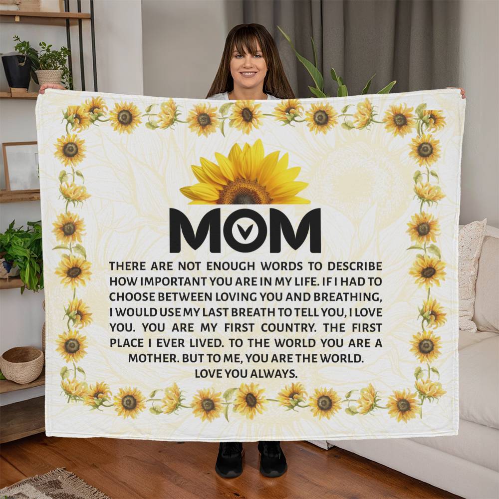 [Mother's Day Special] MOM🌻🌻🌻🌻 - Fleece Blanket