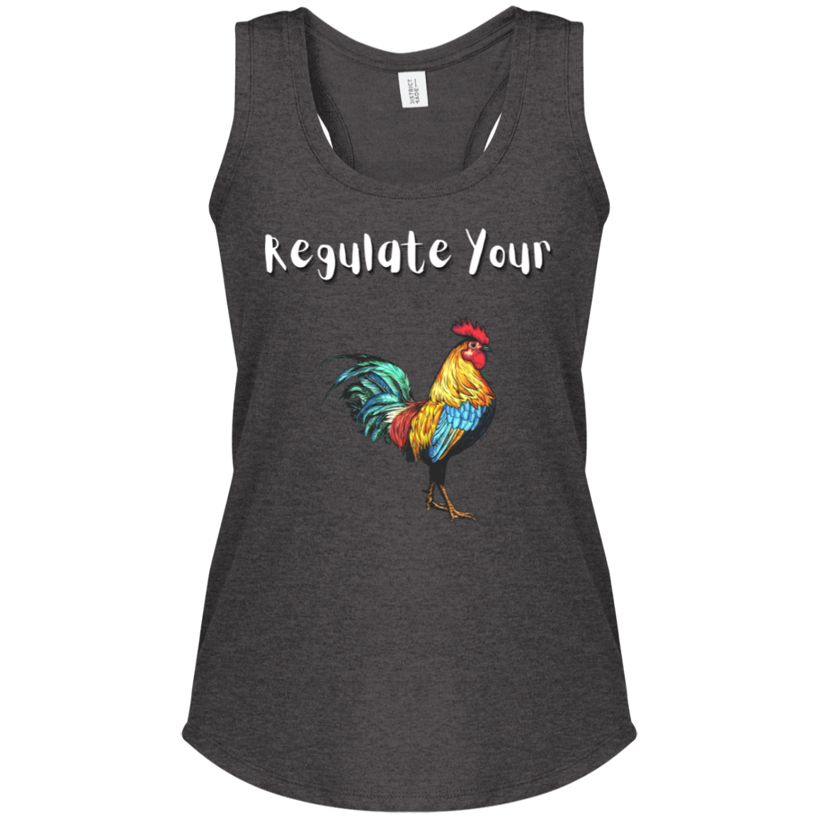 Regulate Your C**k - Women's Perfect Tri Racerback Tank