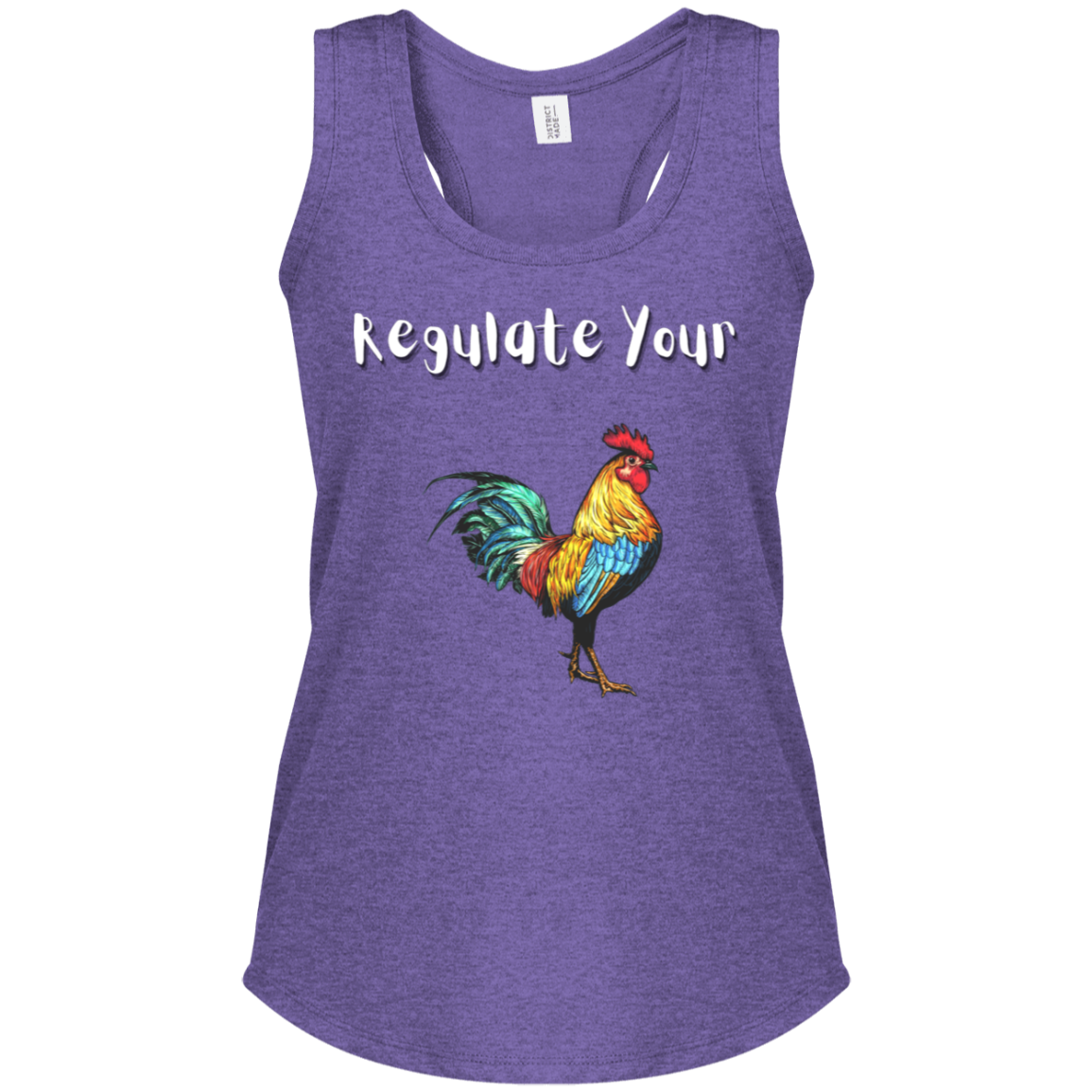 Regulate Your C**k - Women's Perfect Tri Racerback Tank