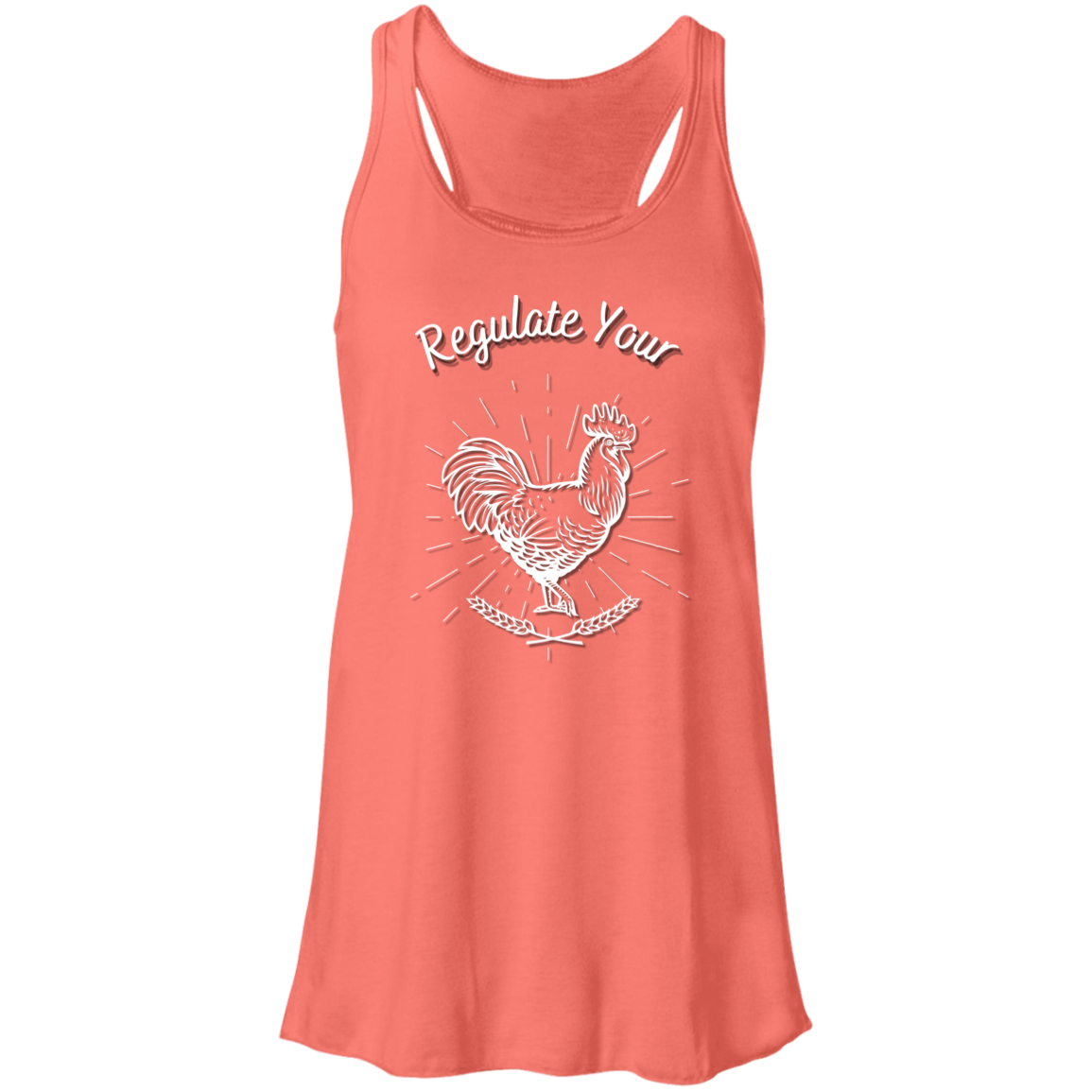 Regulate Your C**k - Flowy Racerback Tank