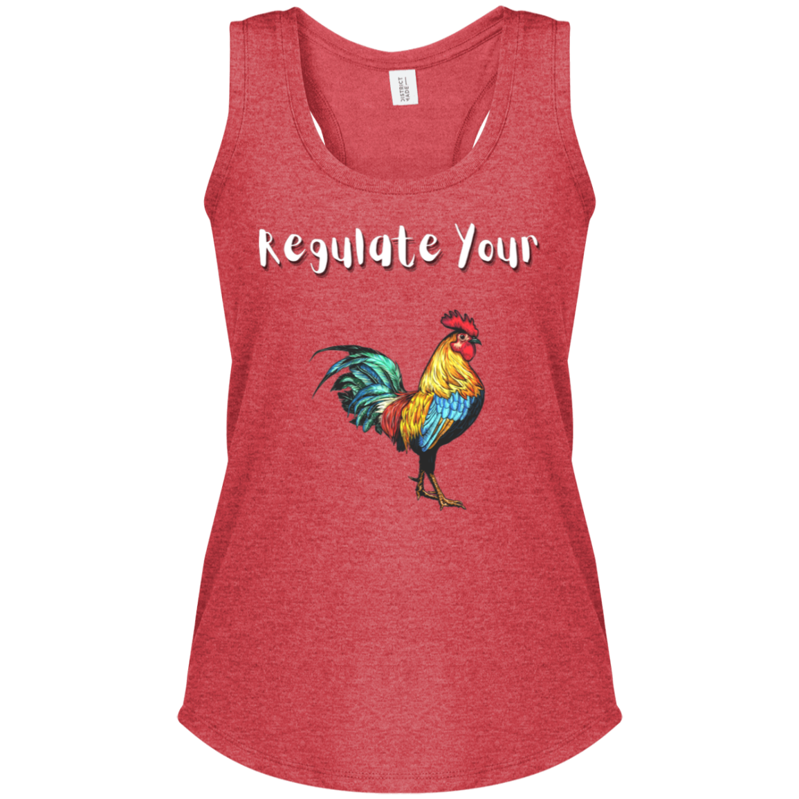 Regulate Your C**k - Women's Perfect Tri Racerback Tank