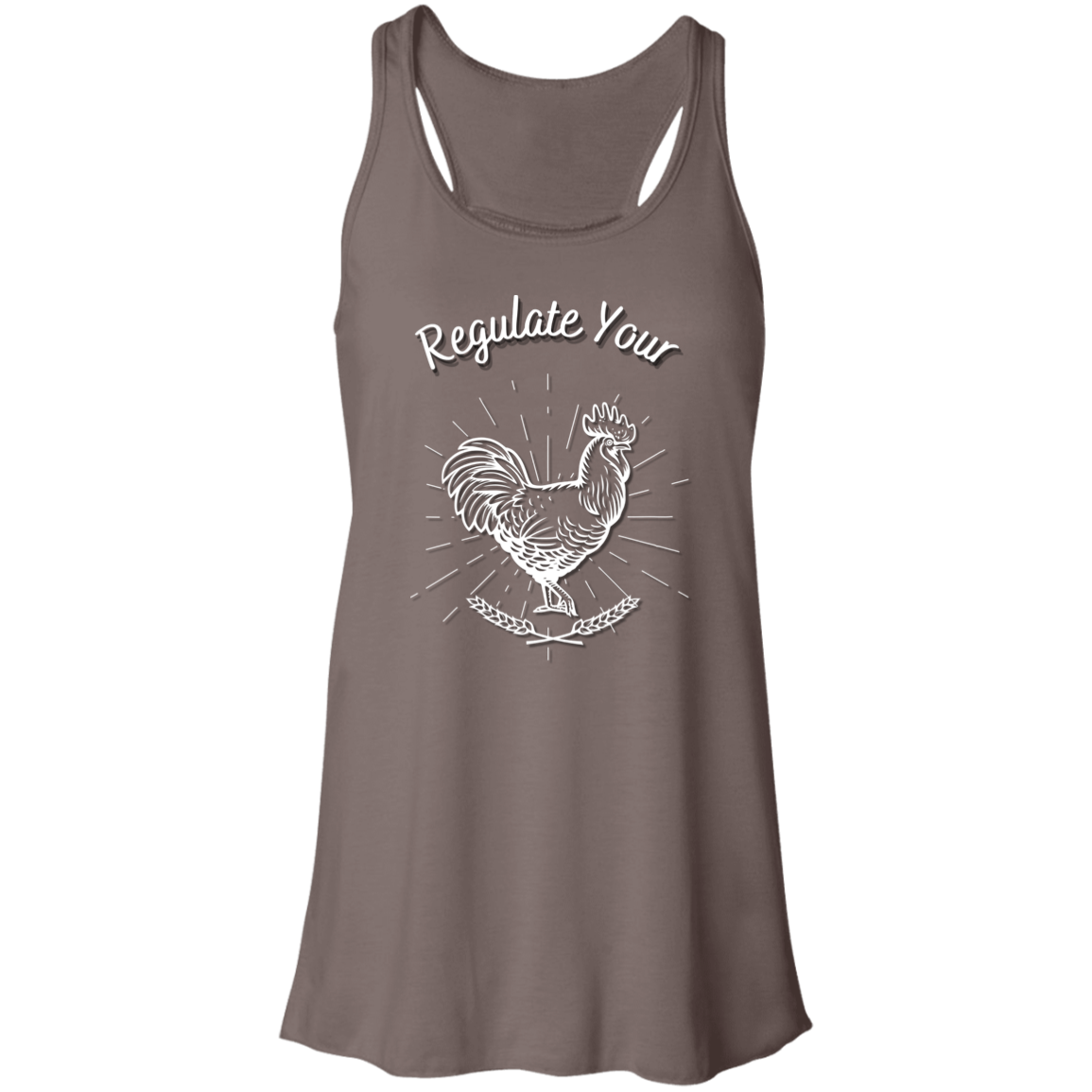 Regulate Your C**k - Flowy Racerback Tank