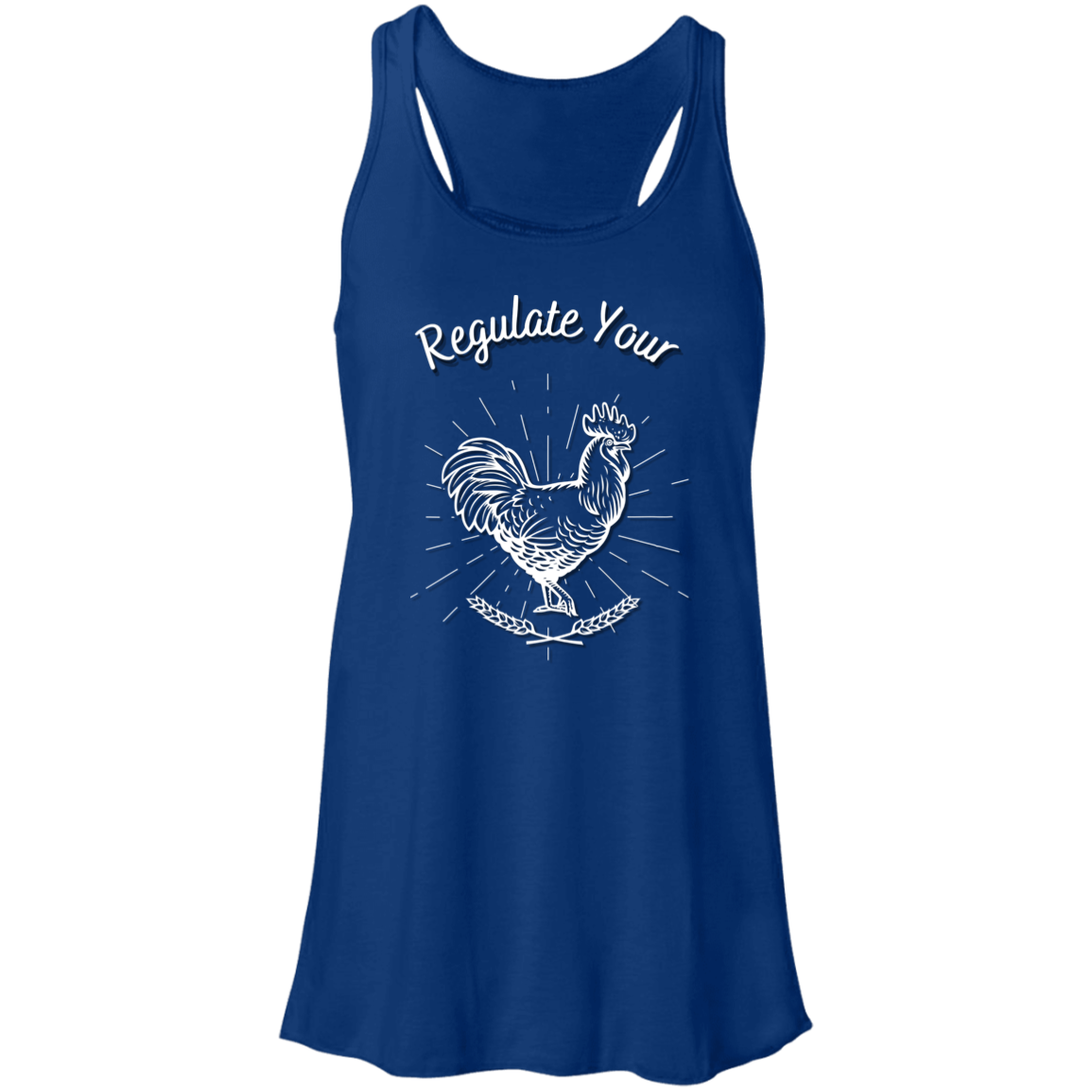 Regulate Your C**k - Flowy Racerback Tank