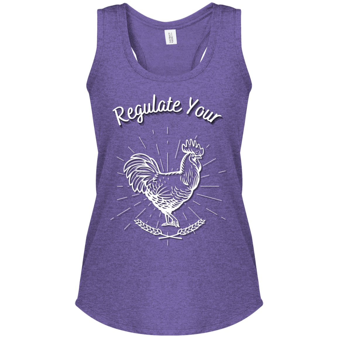 Regulate Your C**k - Women's Perfect Tri Racerback Tank