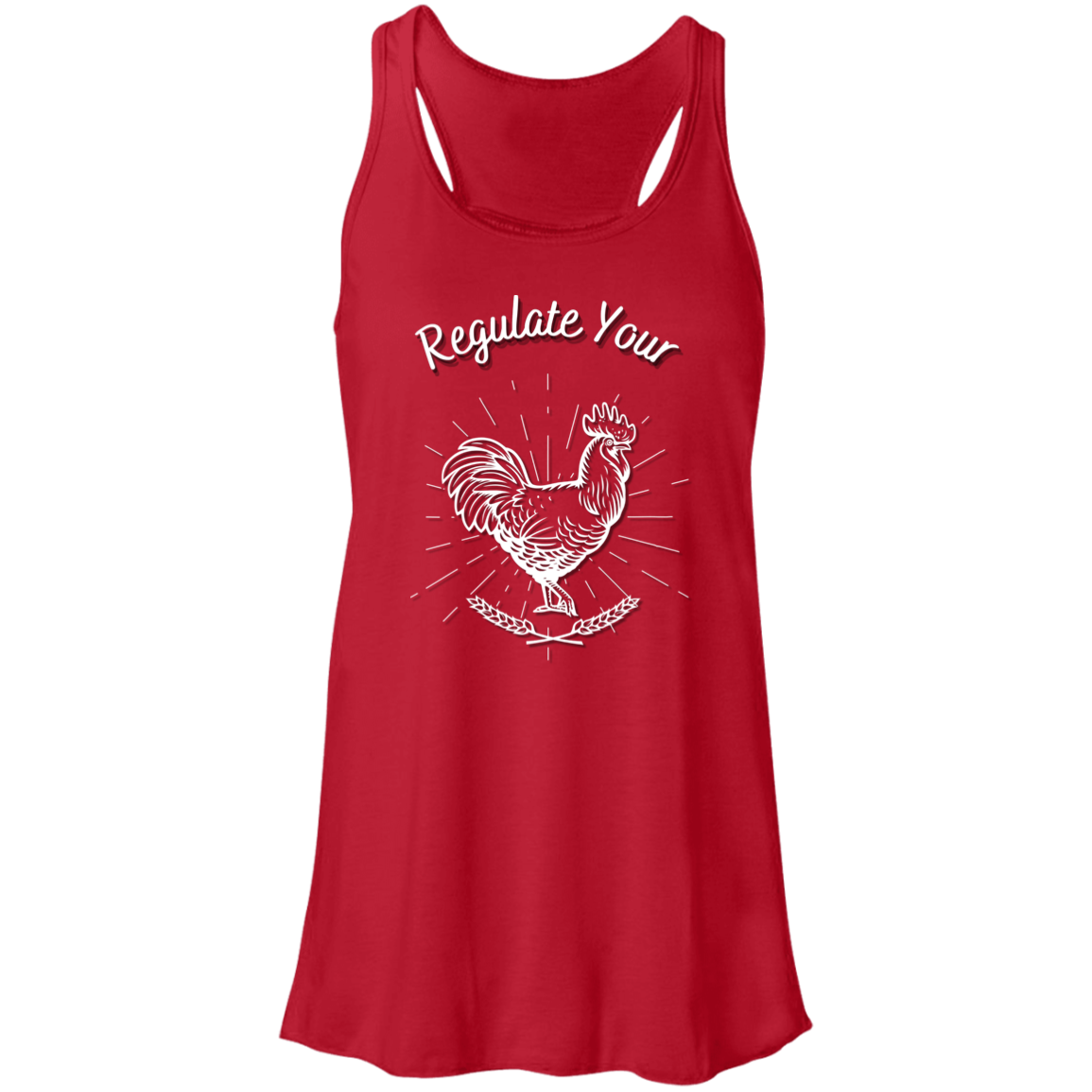Regulate Your C**k - Flowy Racerback Tank