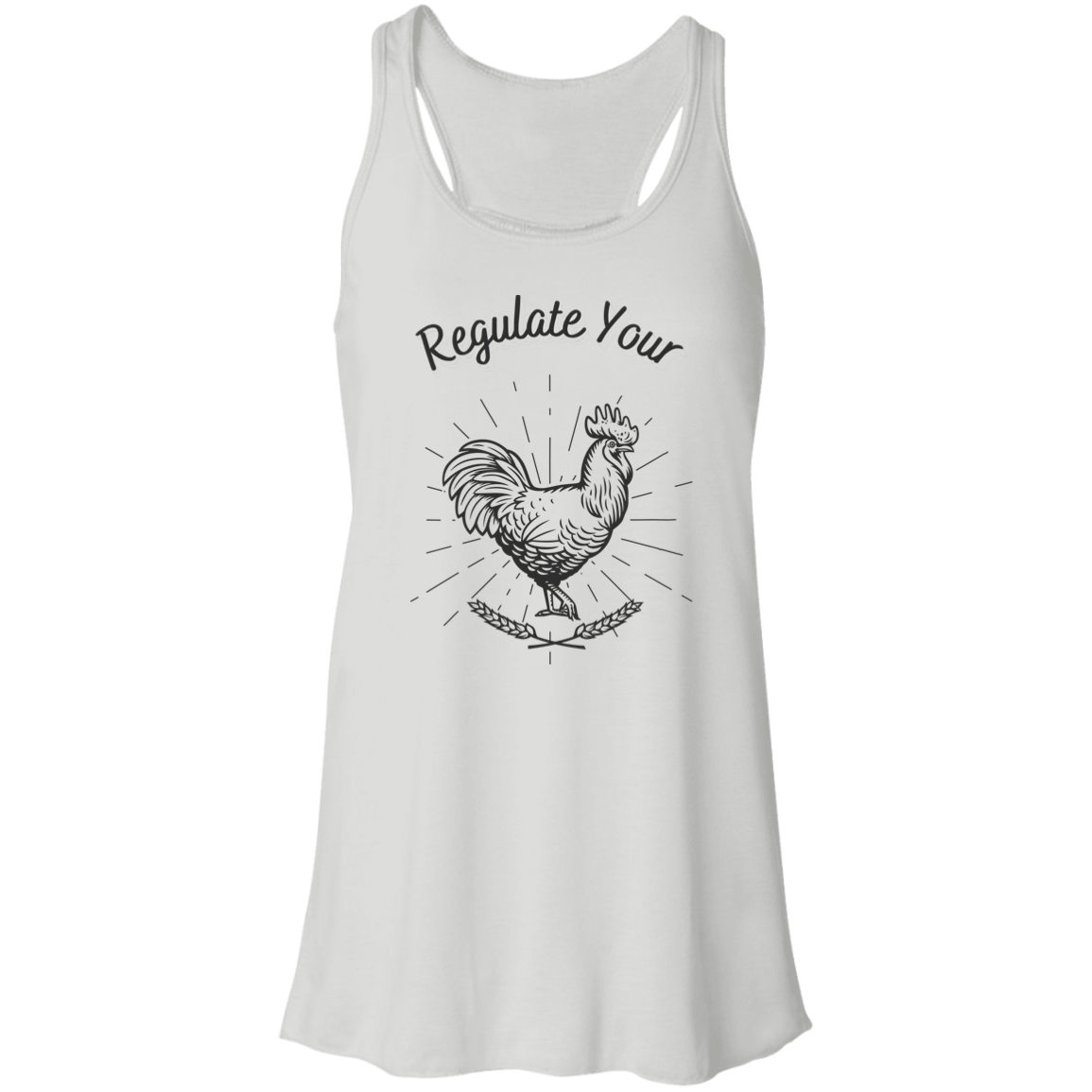 Regulate Your C**k - Flowy Racerback Tank