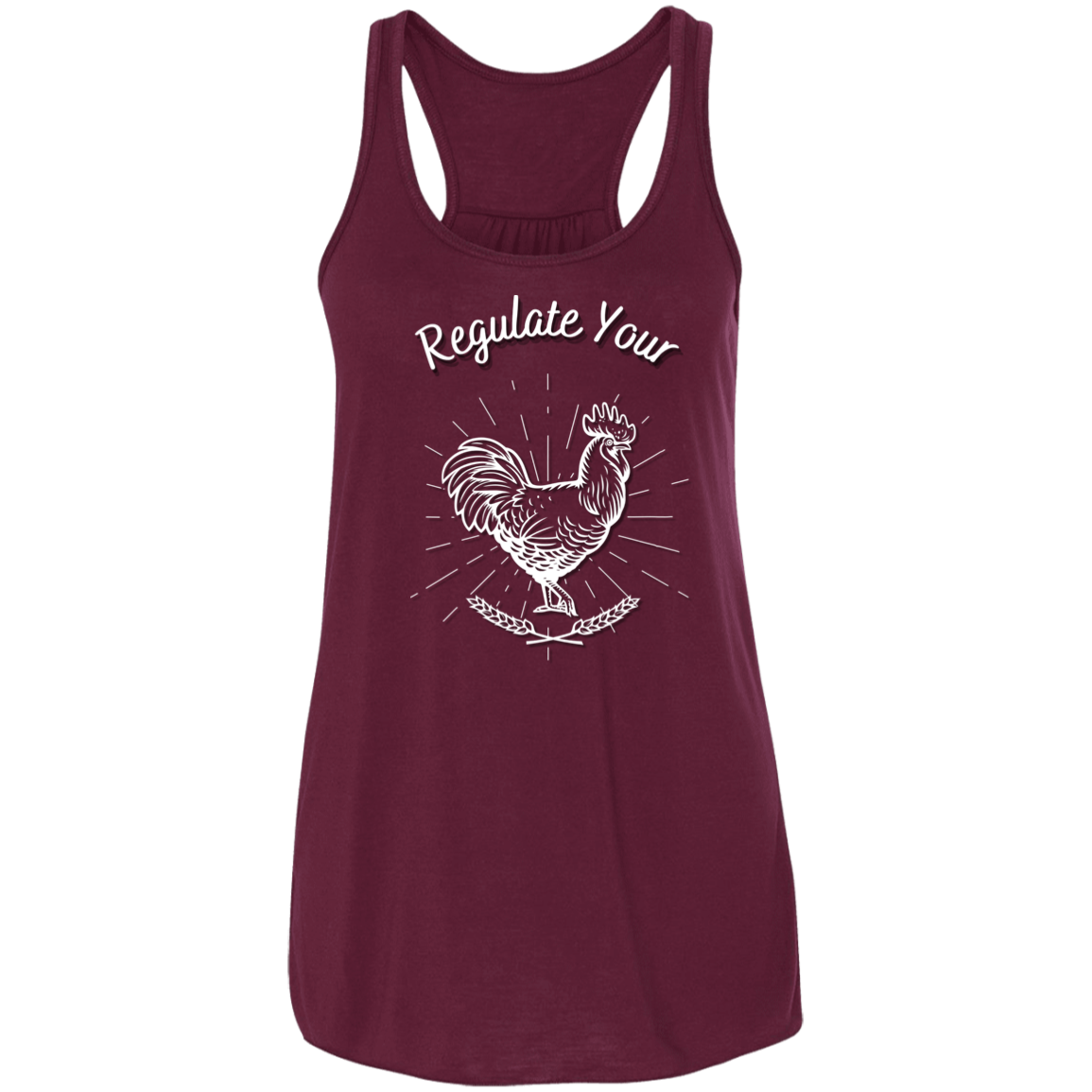 Regulate Your C**k - Flowy Racerback Tank