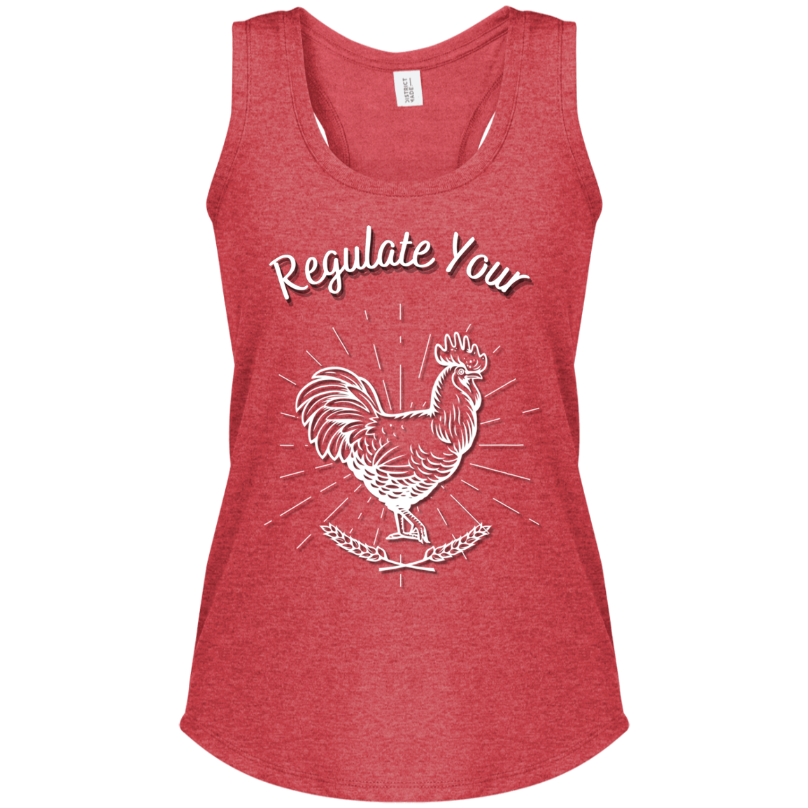 Regulate Your C**k - Women's Perfect Tri Racerback Tank