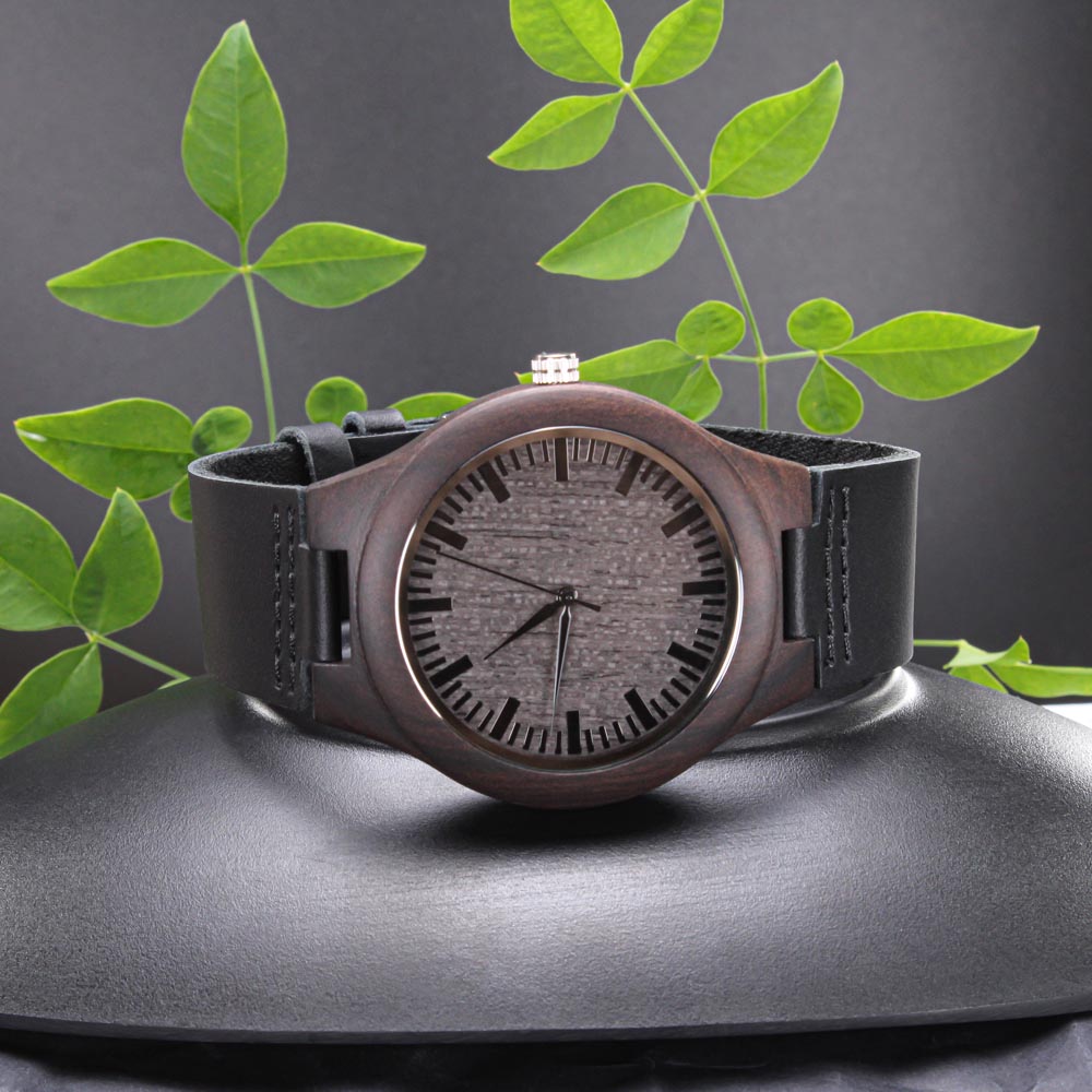 Great Fisherman Better DAD Natural Wooden Watch