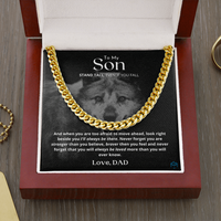 Cuban Link Chain (14K Gold Over Stainless Steel)