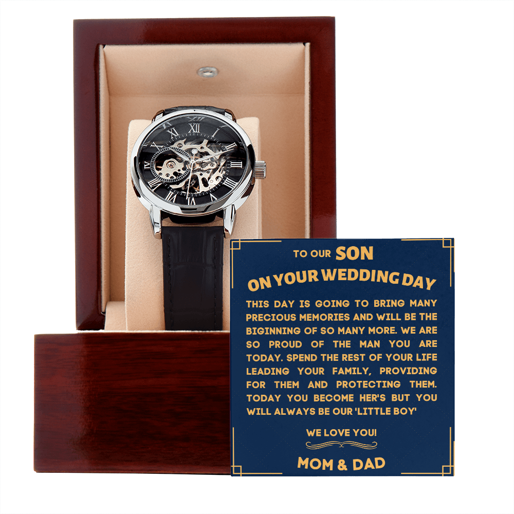 To Our Son, On Your Wedding Day!