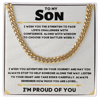 14K Gold Over Stainless Steel Cuban Link Chain