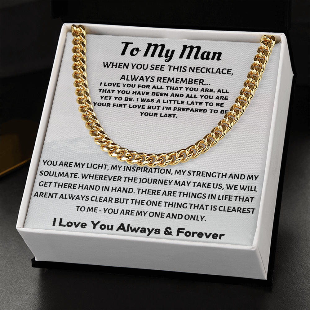 To My Man, I Love You...