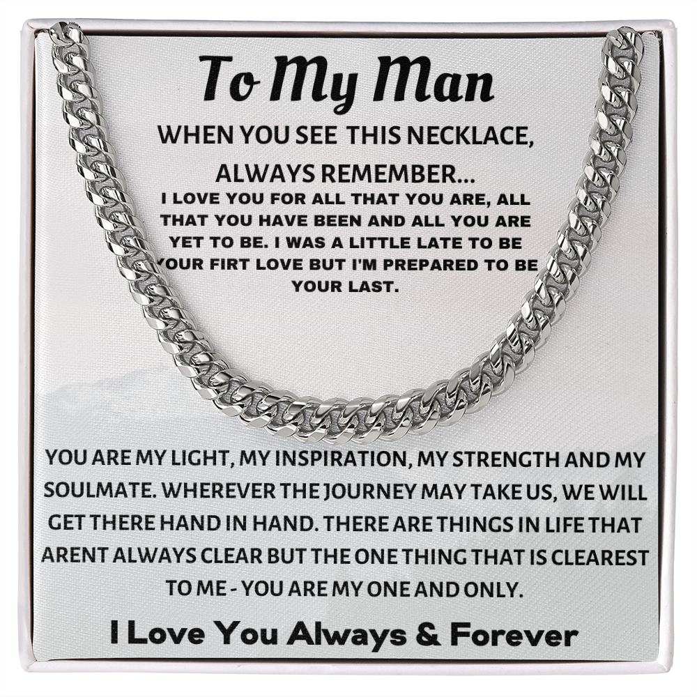 To My Man, I Love You...