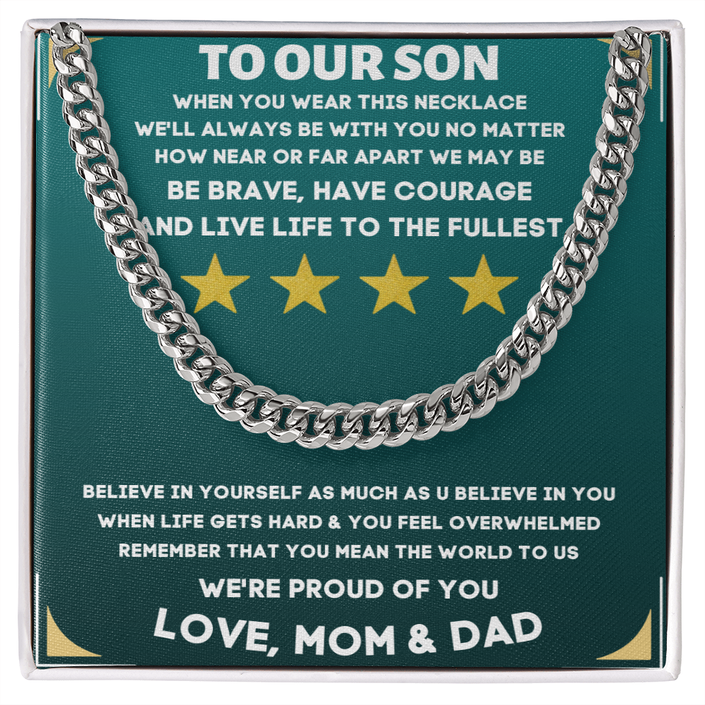 To Our Son, Be Brave...