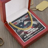 14K Gold Over Stainless Steel Cuban Link Chain
