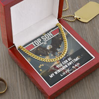 14K Gold Over Stainless Steel Cuban Link Chain