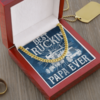 14K Gold Over Stainless Steel Cuban Link Chain