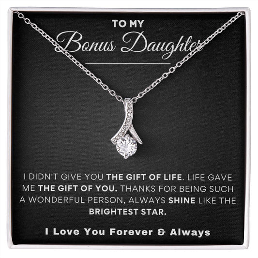 To My Bonus Daughter | The Alluring Beauty Necklace