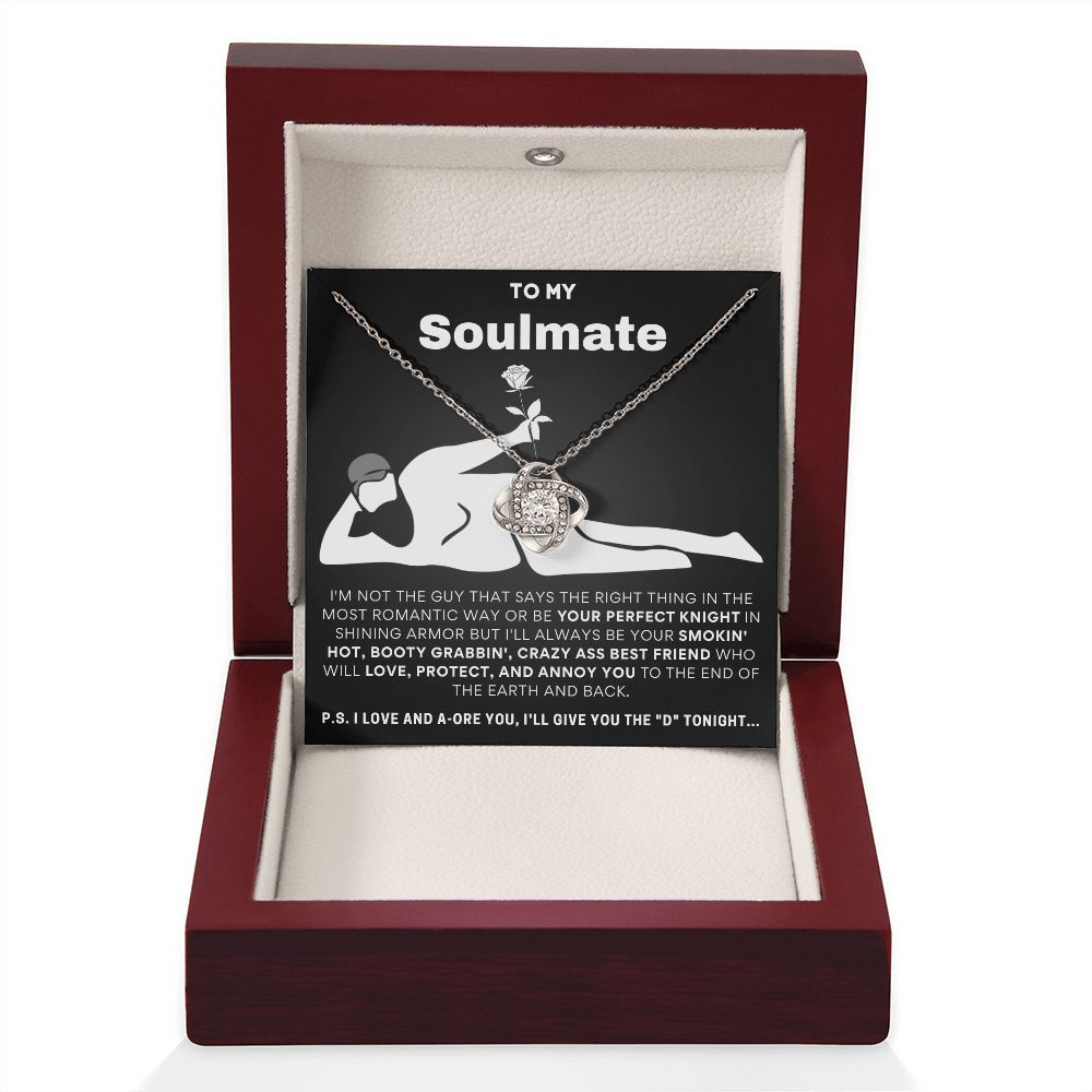 To My Soulmate...Luxury Love Knot Necklace