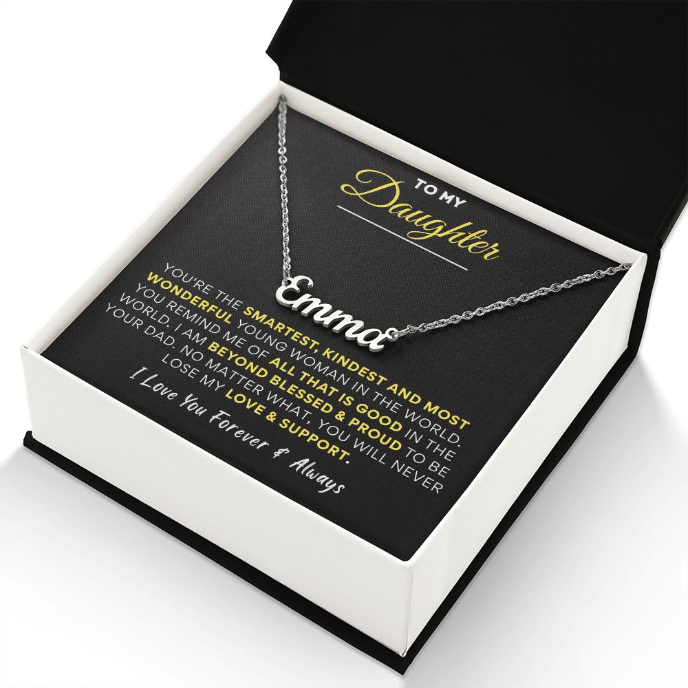 To My Daughter | Premium Custom Name Necklace