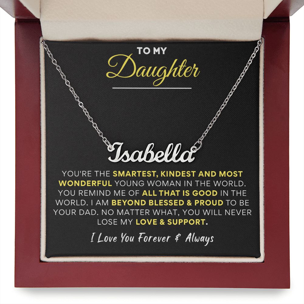 To My Daughter | Premium Custom Name Necklace