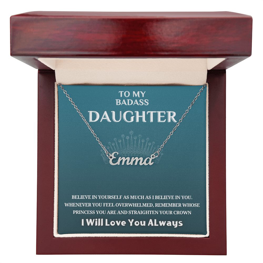 To My Daughter...Personalized Name Necklace