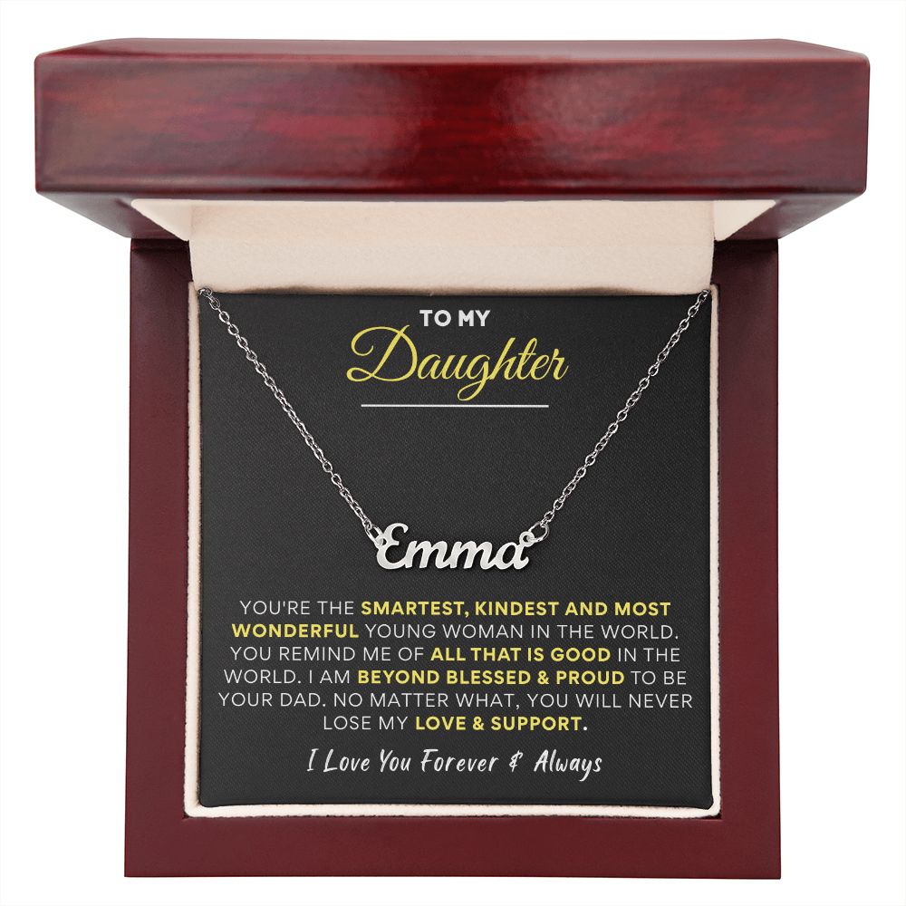To My Daughter | Premium Custom Name Necklace