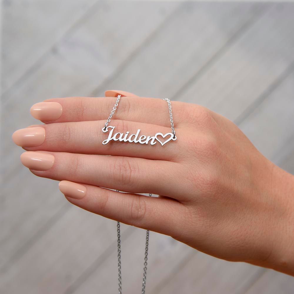 Exclusive Personalized Heart Name Necklace...