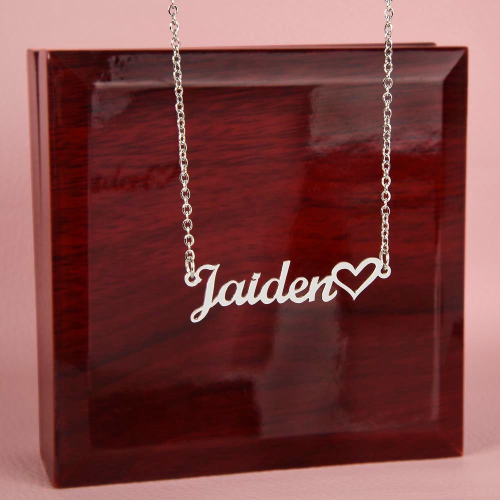 Exclusive Personalized Heart Name Necklace...