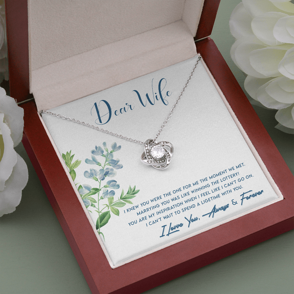 Dear Wife, You are the one...