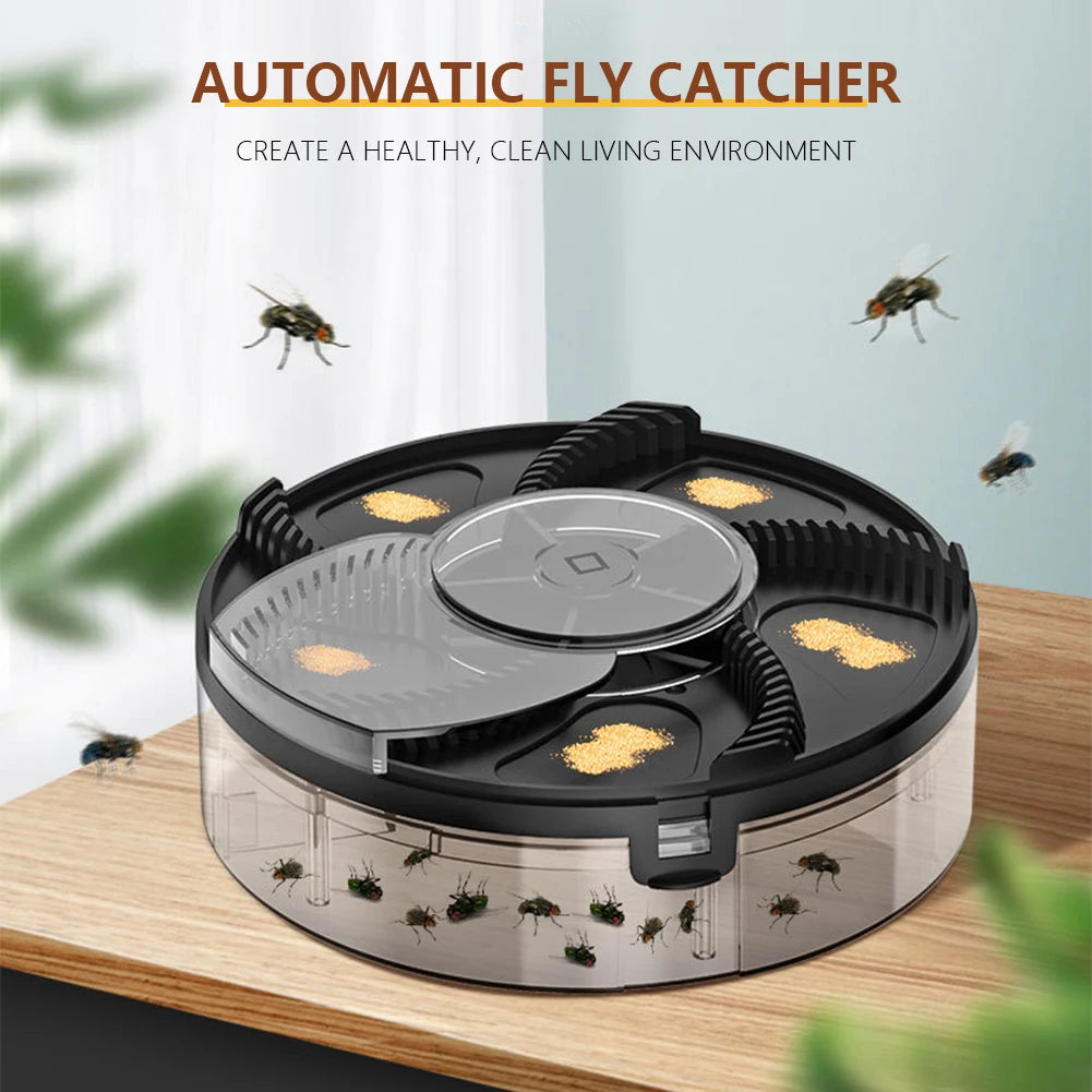 Automatic Flytrap - Quiet  and effective insect trapper | works indoors and outdoors