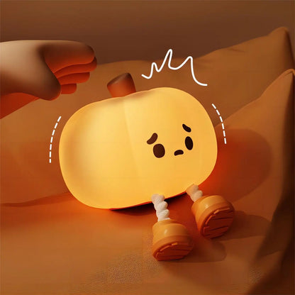 Snuggle up with the Cutest Glow Pumpkin Lamp! Halloween Gifts