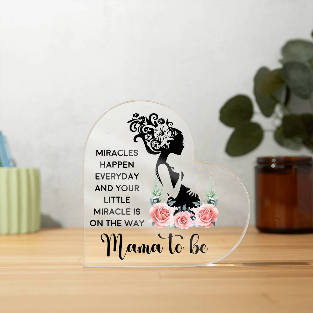 [Mother's Day Special] Mama To Be - Heart Acrylic