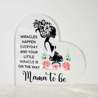 [Mother's Day Special] Mama To Be - Heart Acrylic