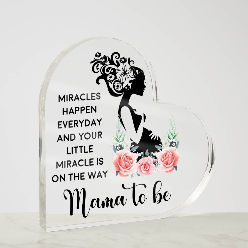 [Mother's Day Special] Mama To Be - Heart Acrylic