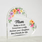 [Mother's Day Special] Mom & Daughter Best  Friends For Life - Heart Acrylic