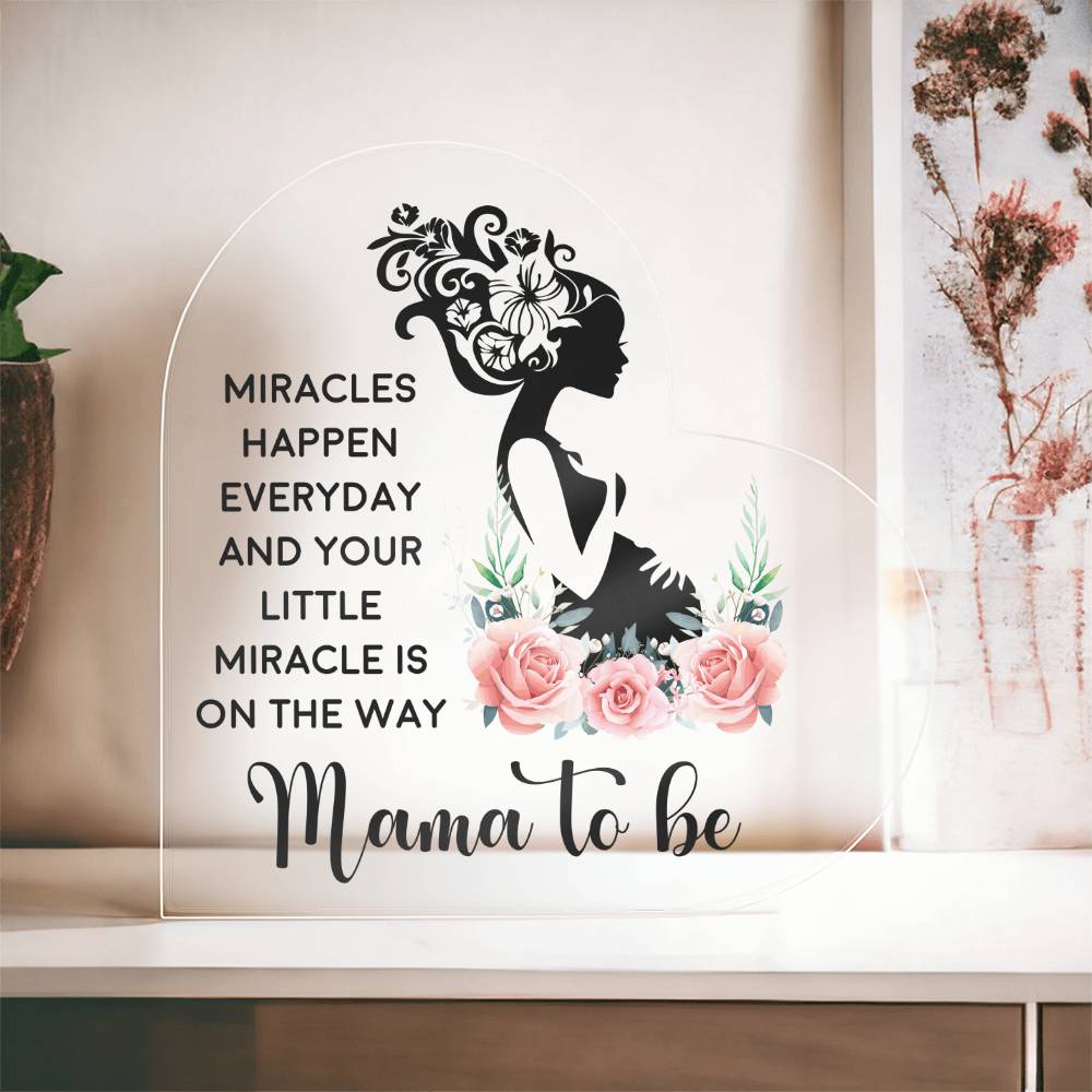 [Mother's Day Special] Mama To Be - Heart Acrylic
