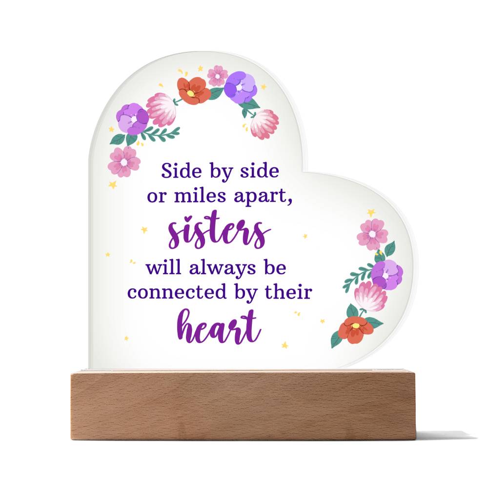 [Limited Supply] Sister For Life - Heart Acrylic