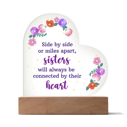 [Limited Supply] Sister For Life - Heart Acrylic