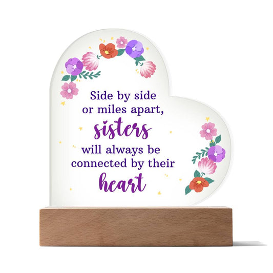 [Limited Supply] Sister For Life - Heart Acrylic