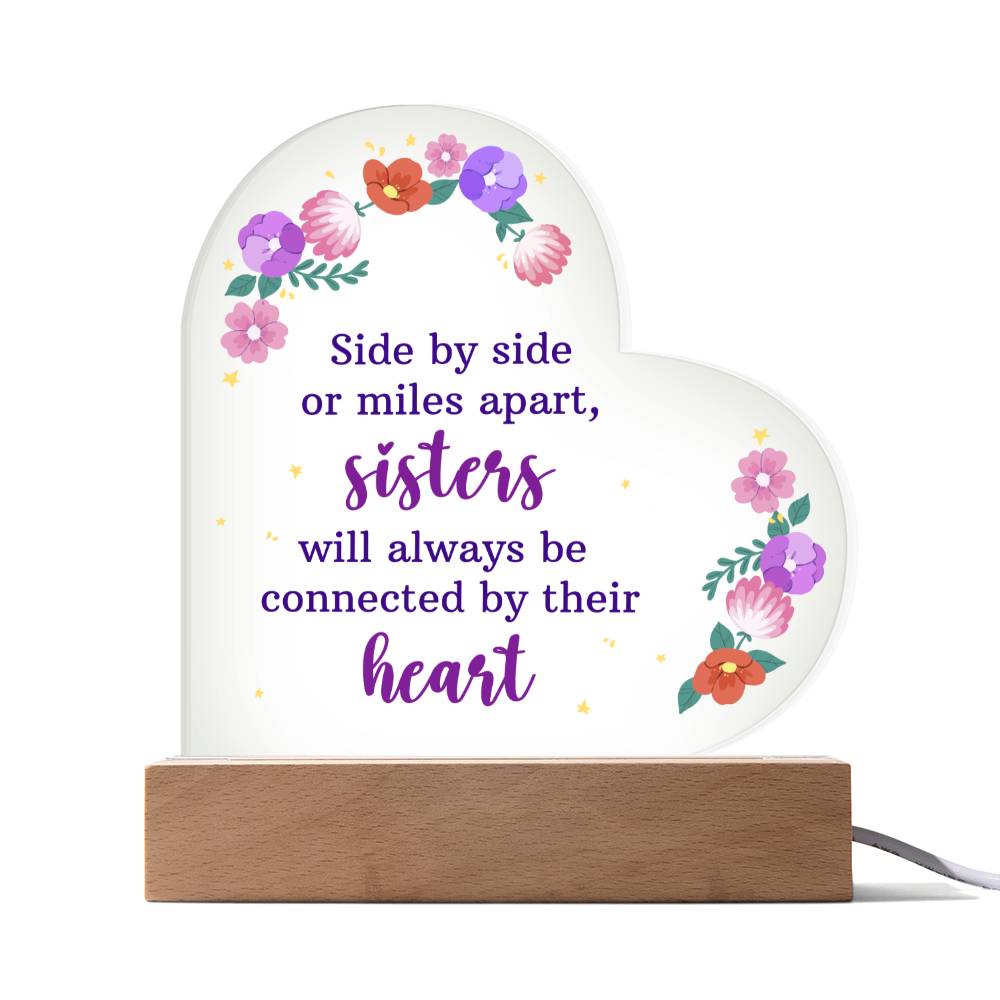 [Limited Supply] Sister For Life - Heart Acrylic