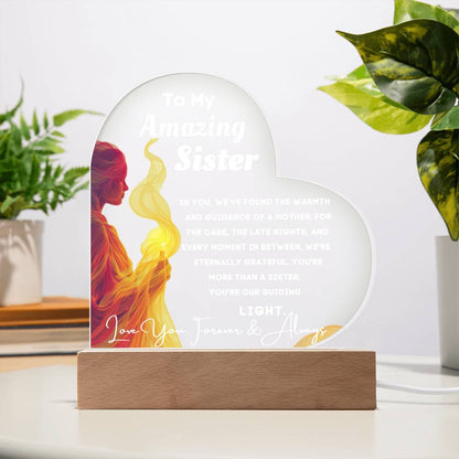 [Mother's Day Special] To My Amazing Sister, Our Guiding Light🕯️🕯️🕯️  - LED Acrylic Lamp