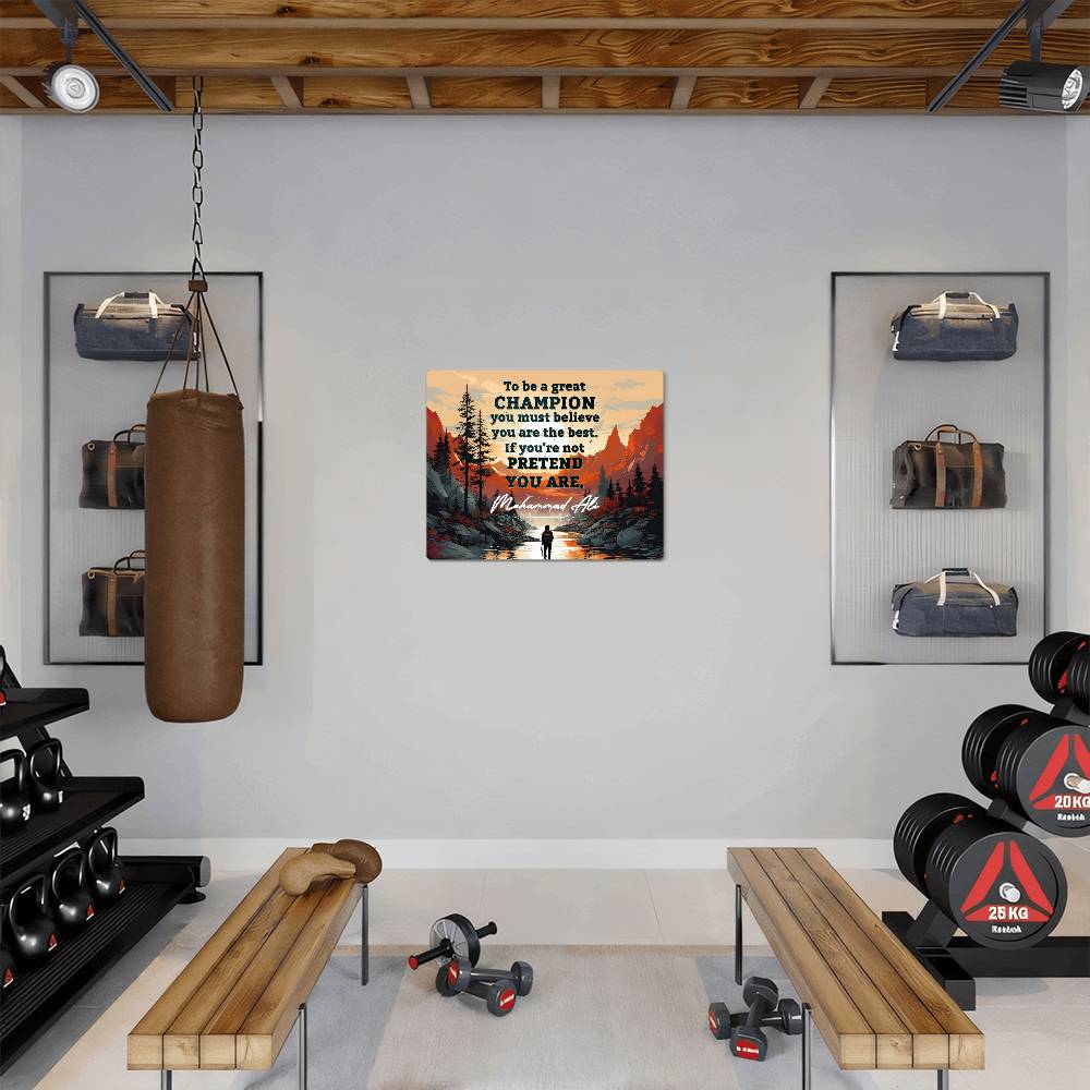 To Be Great - Muhammad Ali 🥊🥊- Metal Wall Art