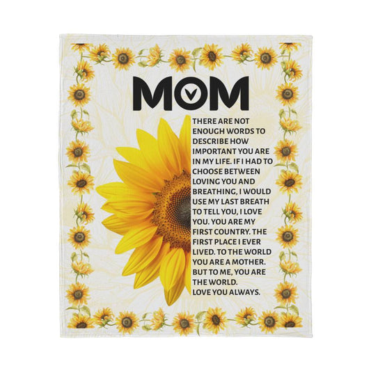 [Mother's Day Special] MOM🌻🌻 - Fleece Blanket