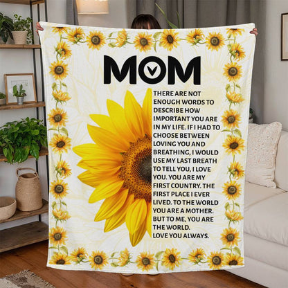 [Mother's Day Special] MOM🌻🌻 - Fleece Blanket