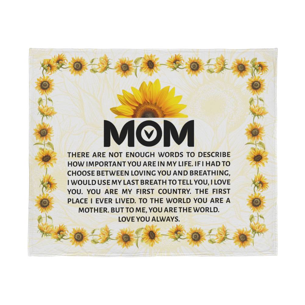 [Mother's Day Special] MOM🌻🌻🌻🌻 - Fleece Blanket