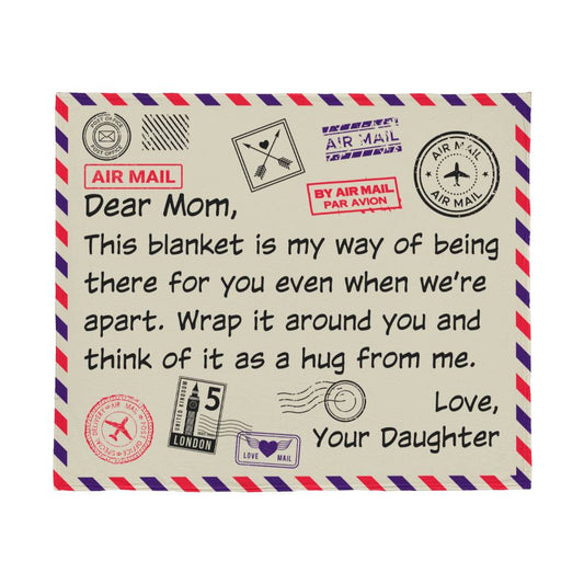[Mother's Day Special] Dear MOM 💌📨 - Fleece Blanket