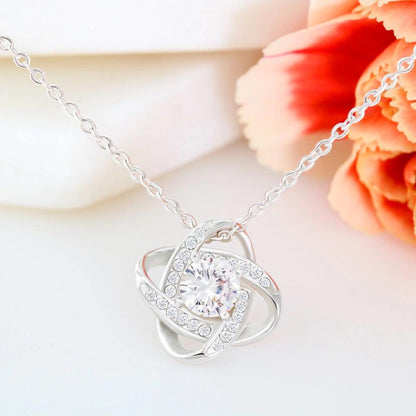 To My Beloved... Loveknot necklace with Personalized Message Card